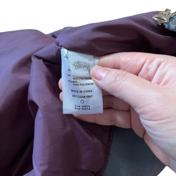 Stussy Multicolor Zip Up Bomber Jacket Iridescent Size XS - Picture 8 of 8